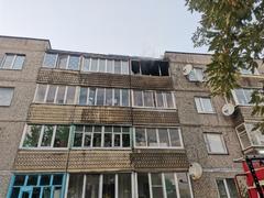 На балконе многоквартирного дома в Хойниках произошел пожар