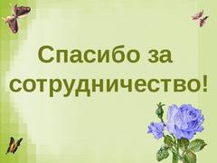 БЛАГОДАРИМ  ЗА СОТРУДНИЧЕСТВО!