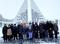 Учащиеся  посетили мемориальный комплекс «Красный Берег» в Жлобинском районе.