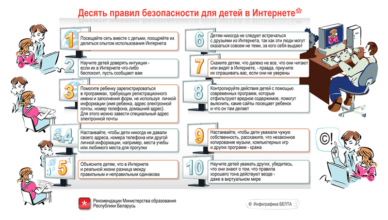 Правила безопасности детей в интернете