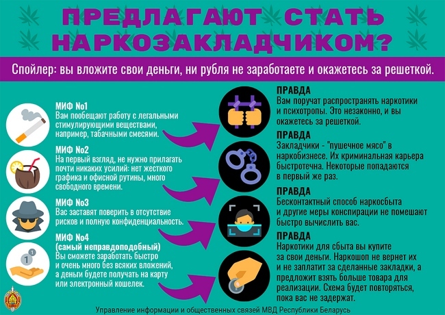 Предлагают стать закладчиком - ОТКАЖИСЬ!